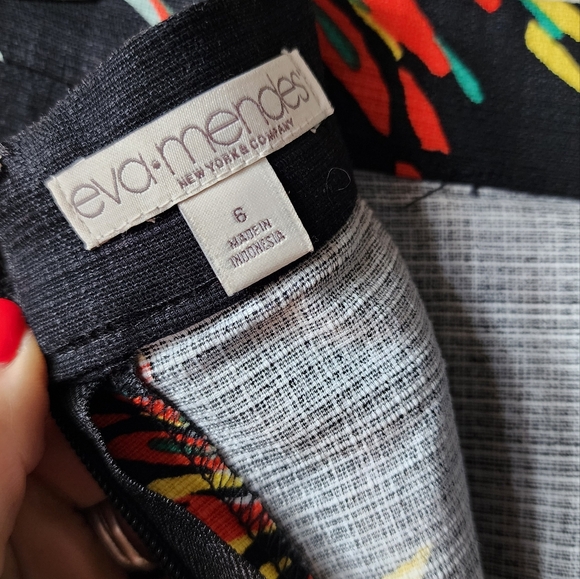 Eva Mendes Black bird of paradise Maddie skirt - Picture 12 of 13